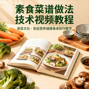 素食菜谱制作技术视频教程家庭营养健康美食教学设计素材-资源虚拟仓库