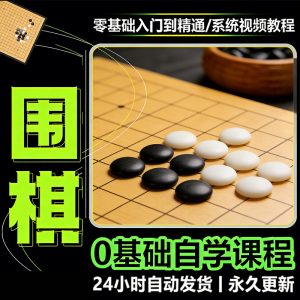 少儿围棋零基础自学课程视频教程入门到精通系统课程素材资料-资源虚拟仓库