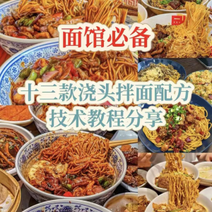 【下单即送】视频教程面馆13款浇头拌面配方新手摆摊创业培训-资源虚拟仓库