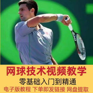 网球技术教程视频基本动作分解教学零基础入门自学到精通电子版课-资源虚拟仓库