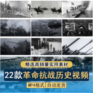 抗日战争解放战争革命斗争长征精神历史纪录片影像资料视频素材-资源虚拟仓库